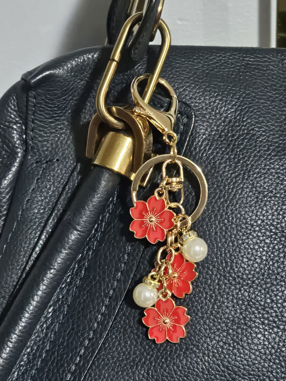 Flower & Pearl Bag Charm/Keychain Buyer's Choice